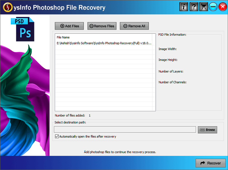 Photoshop recovery, repair PSD file, recover PSD file, Photoshop repair tool, recover Photoshop file, repair Photoshop file